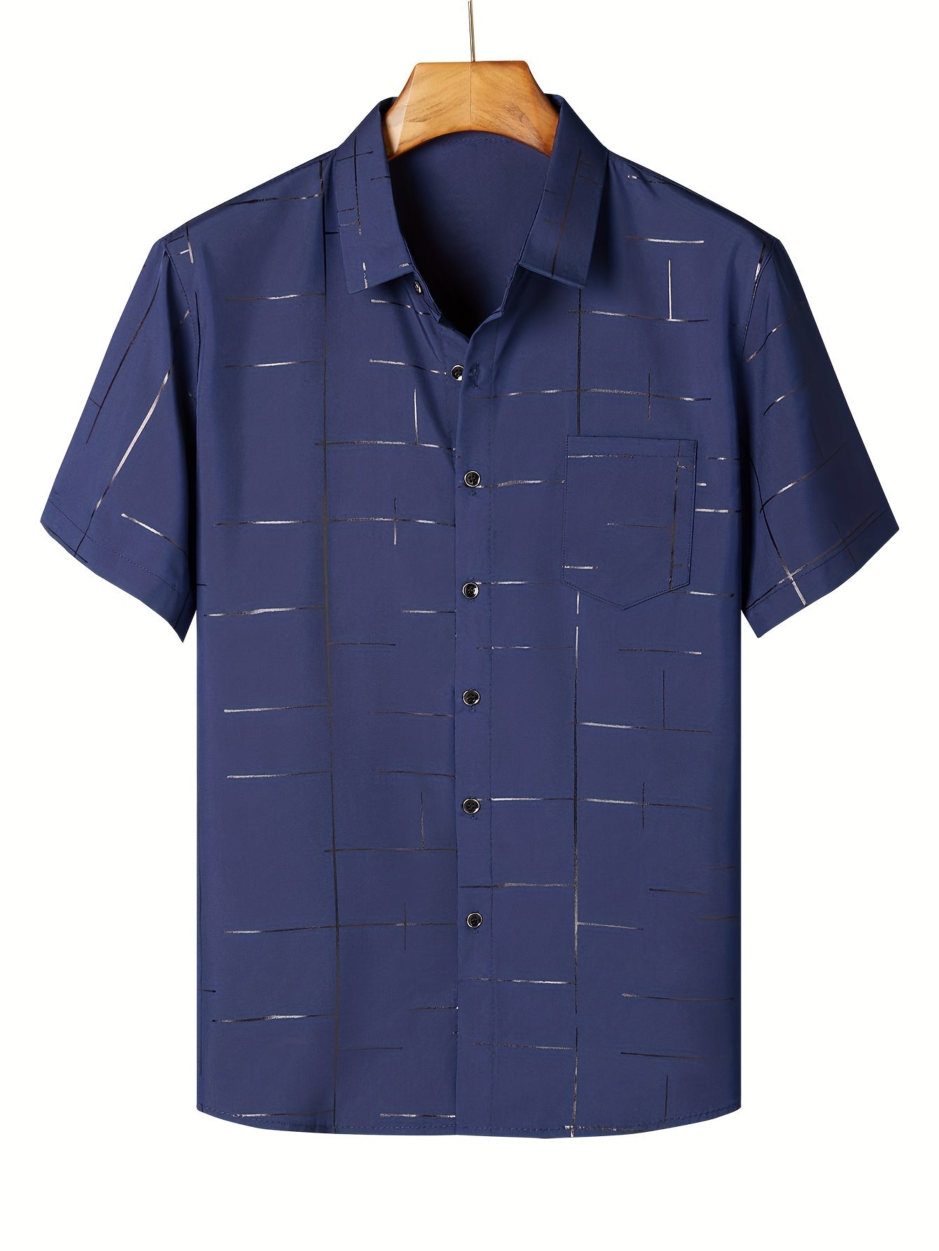 Men's Short Sleeve Formal Party Shirt