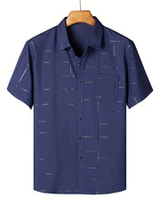 Men's Short Sleeve Formal Party Shirt