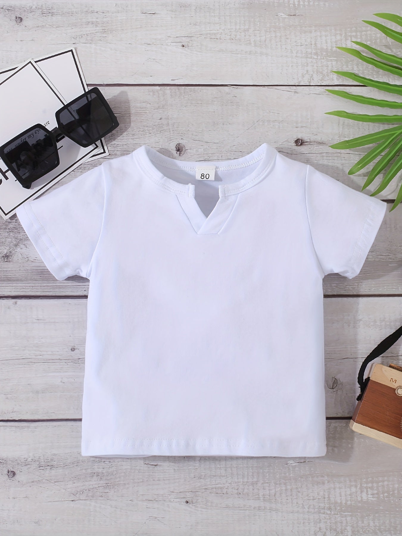 Baby Boys V Neck T shirt Tees Tops Soft Comfortable Summer Clothes