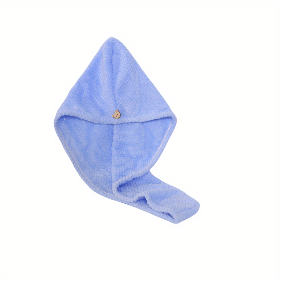 Quick Drying Microfiber Hair Towel with Button