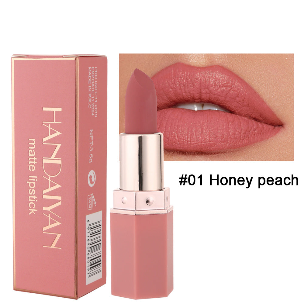 6 Colors Creamy Matte Lipsticks Waterproof Long Lasting Makeup