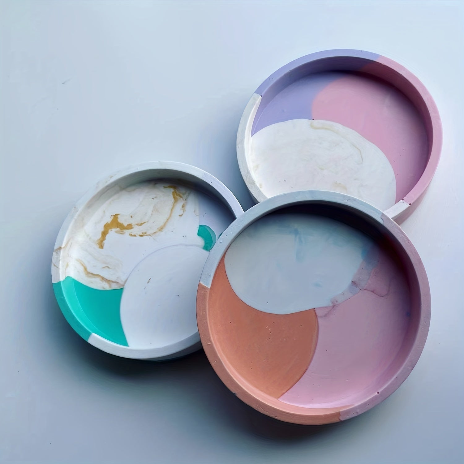 DIY Round Coaster Silicone Mold for Resin Cement