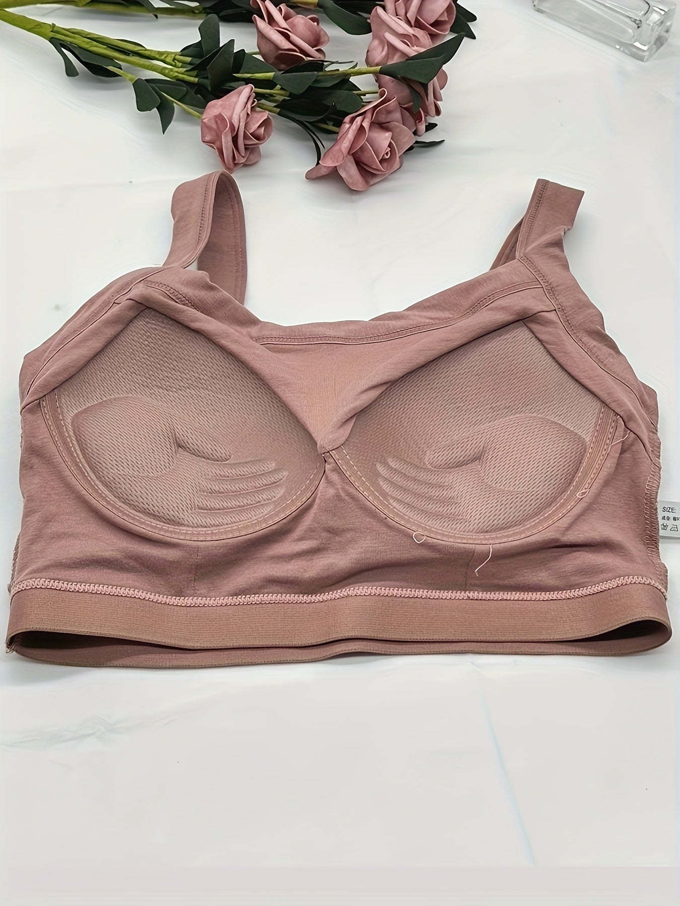 Full Coverage Wireless Bra Comfortable & Breathable Lingerie
