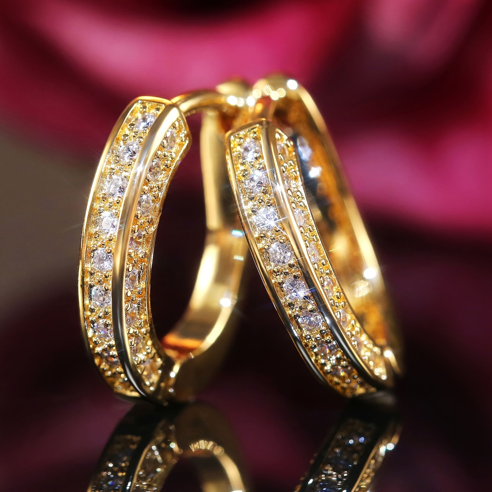 U-Shaped Zirconia Ear Buckle Earring