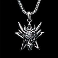 Men's Halloween Ghost Mask Necklace Pendant