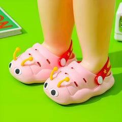 Baby Girl's Cartoon Printed Foam Slides Non Slip Slippers Clogs