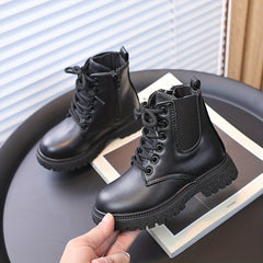 Girls Ankle High Zipper Boots for Parties