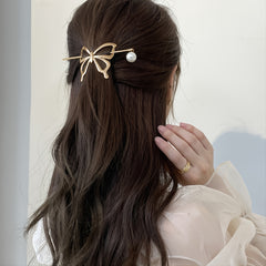 Golden Pearl Hair Clip Women's Hair Accessories