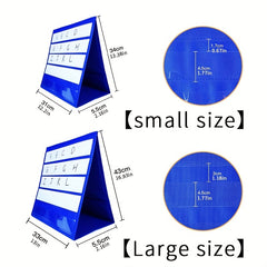 Desktop Pocket Chart Self Standing Triangle Tabletop Chart