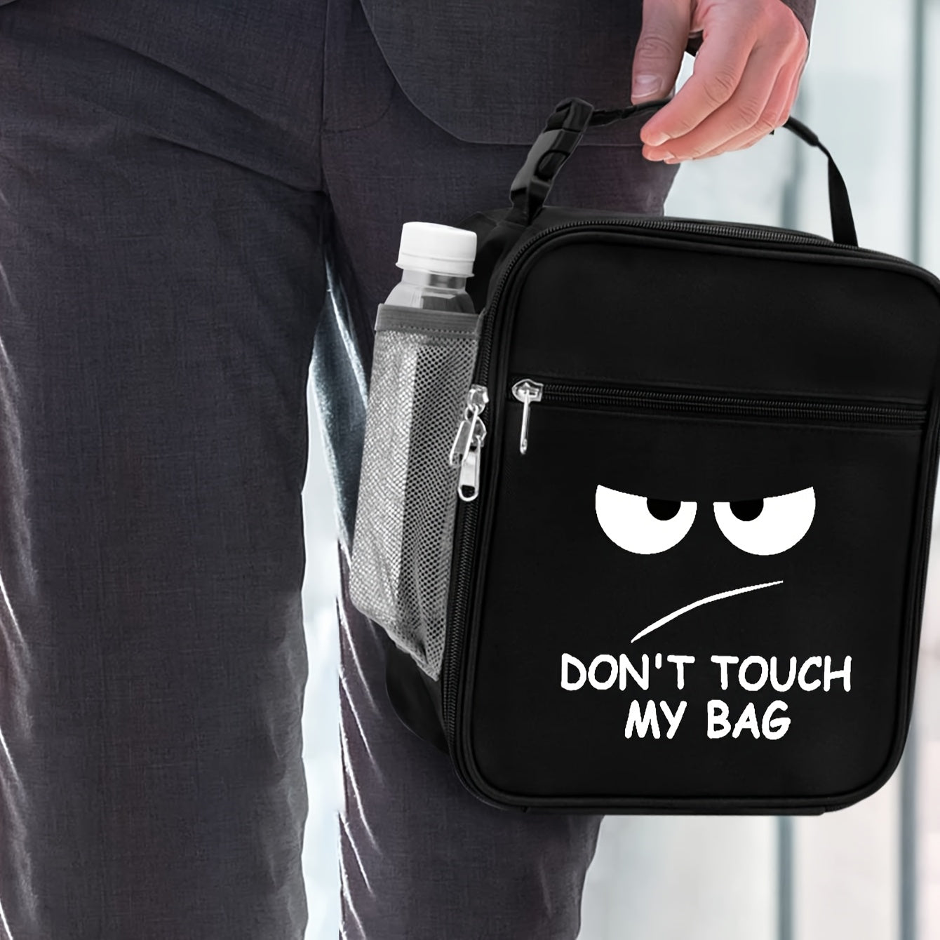Don't Touch Me Insulated Lunch Bag Portable Thermal Picnic Tote Bag