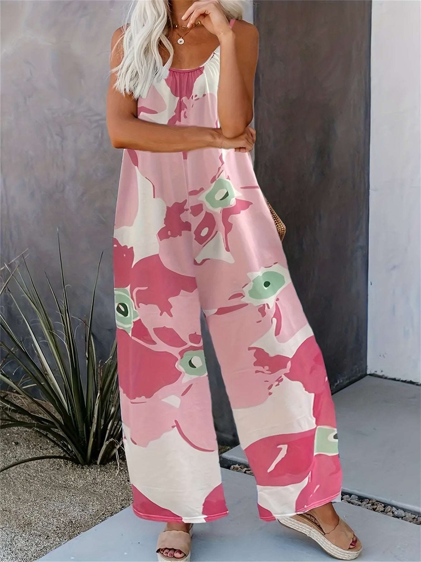 Boho Wide Leg Jumpsuit for Women