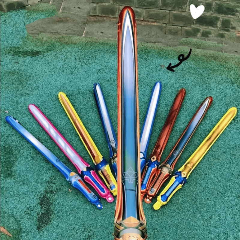 8pcs Inflatable Treasure Sword Balloons Kids Birthday Party Toys