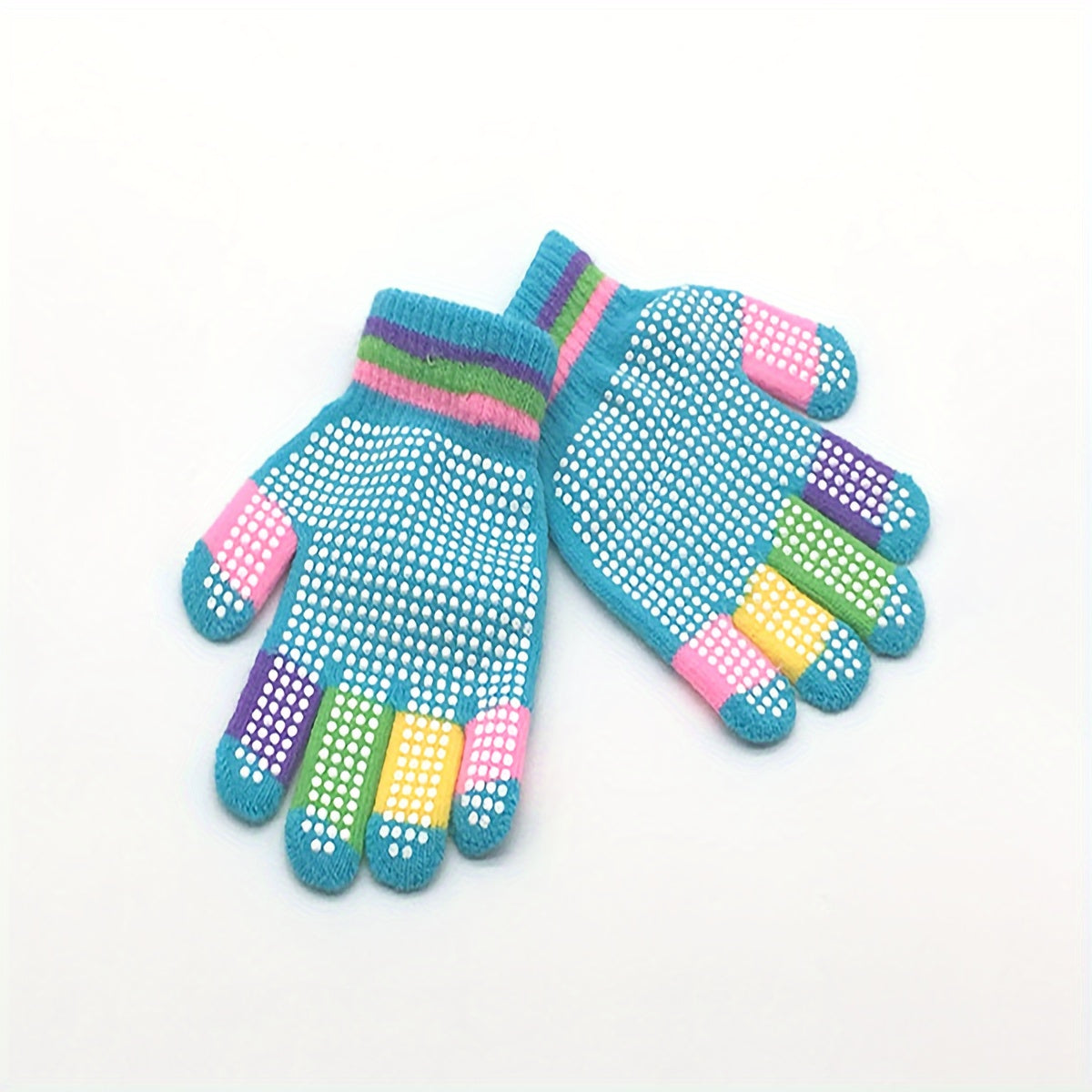 Anti slip Knitted Children's Gloves for Winter Sports
