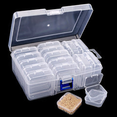 Large Capacity Beaded Storage Box Transparent Plastic