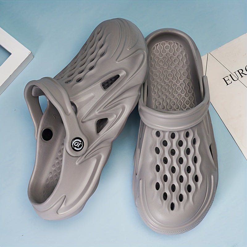 Unisex Soft Sole Comfy Clogs Hollow Out Non Slip Garden Shoes Summer