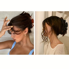 Large Amber Hair Claw Hollow Bow Hair Claw Vintage Hair Claw For Women Girls