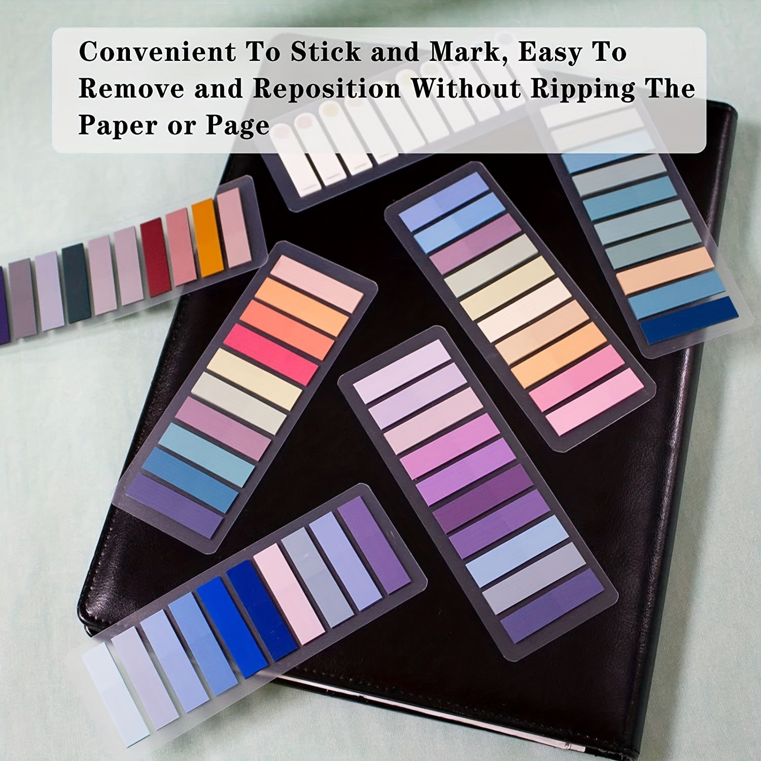 600 Morandi Book Page Tabs Sticky Notes for Markers & Indexing