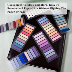 600 Morandi Book Page Tabs Sticky Notes for Markers & Indexing