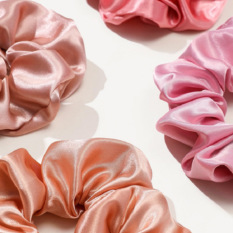 12pcs Large Colorful Silk Scrunchies for Women Y2K Hair Accessories
