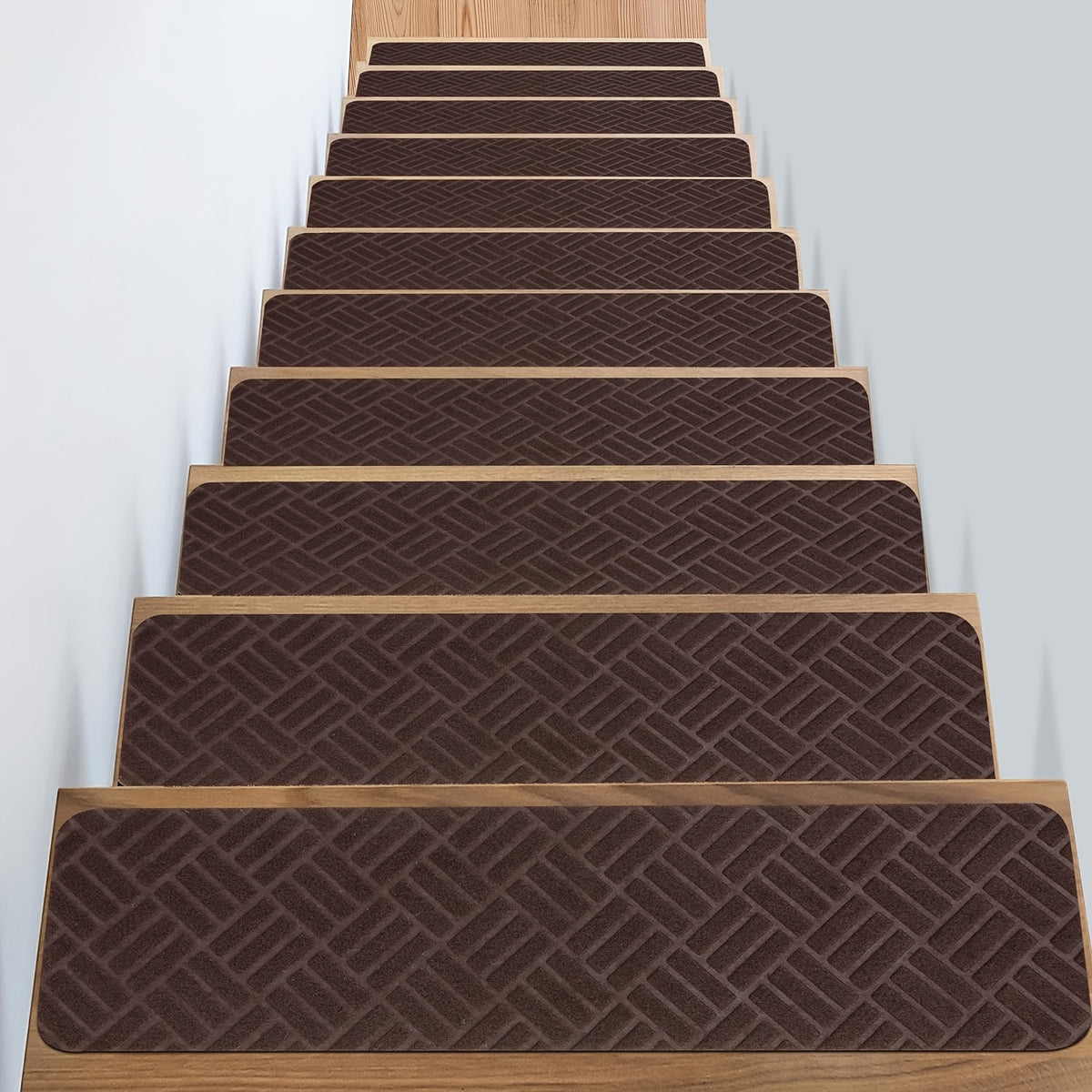 15pcs Carpet Stair Treads Non Slip With Self Adhesive 76 X 20 Reusable