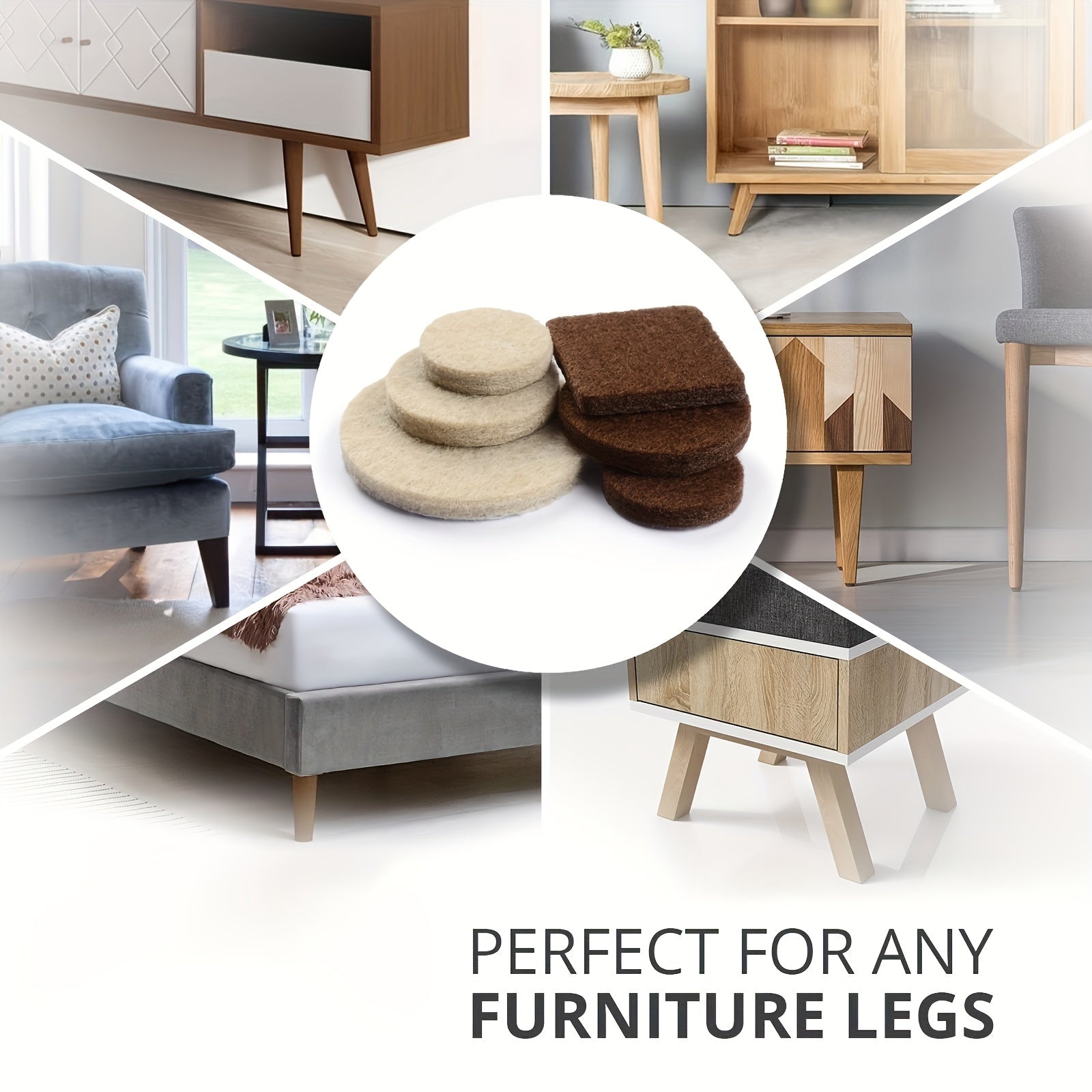90pcs Furniture Mats Felt Mat Wood Floor Protector