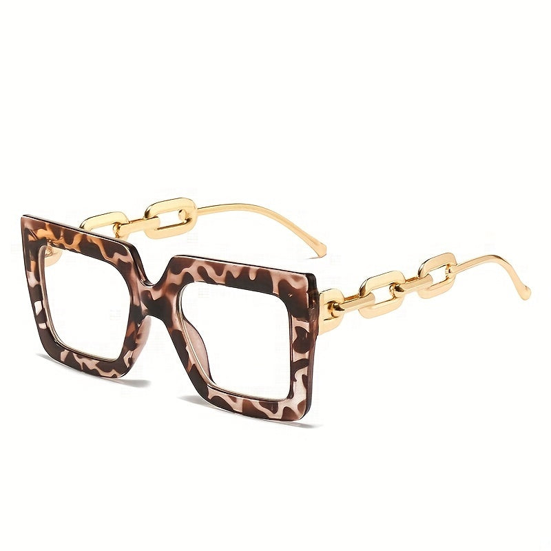 Y2K Square Anti Light Glasses Clear Lens Spectacles Frame