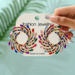 Geometric Shape Personality Earrings Ladies Jewelry Catwalk Accessories
