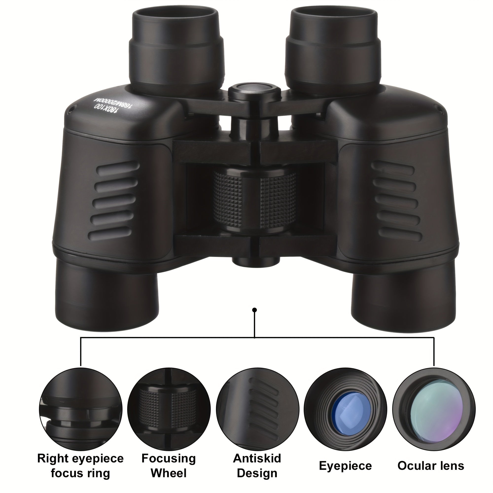 180x100 HD Portable Binocular for Outdoor Adventures