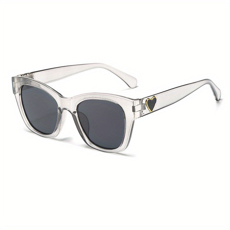 Heart Jelly Square Sunglasses UV400 Sun Shades Glasses