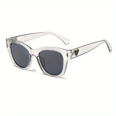 Heart Jelly Square Sunglasses UV400 Sun Shades Glasses