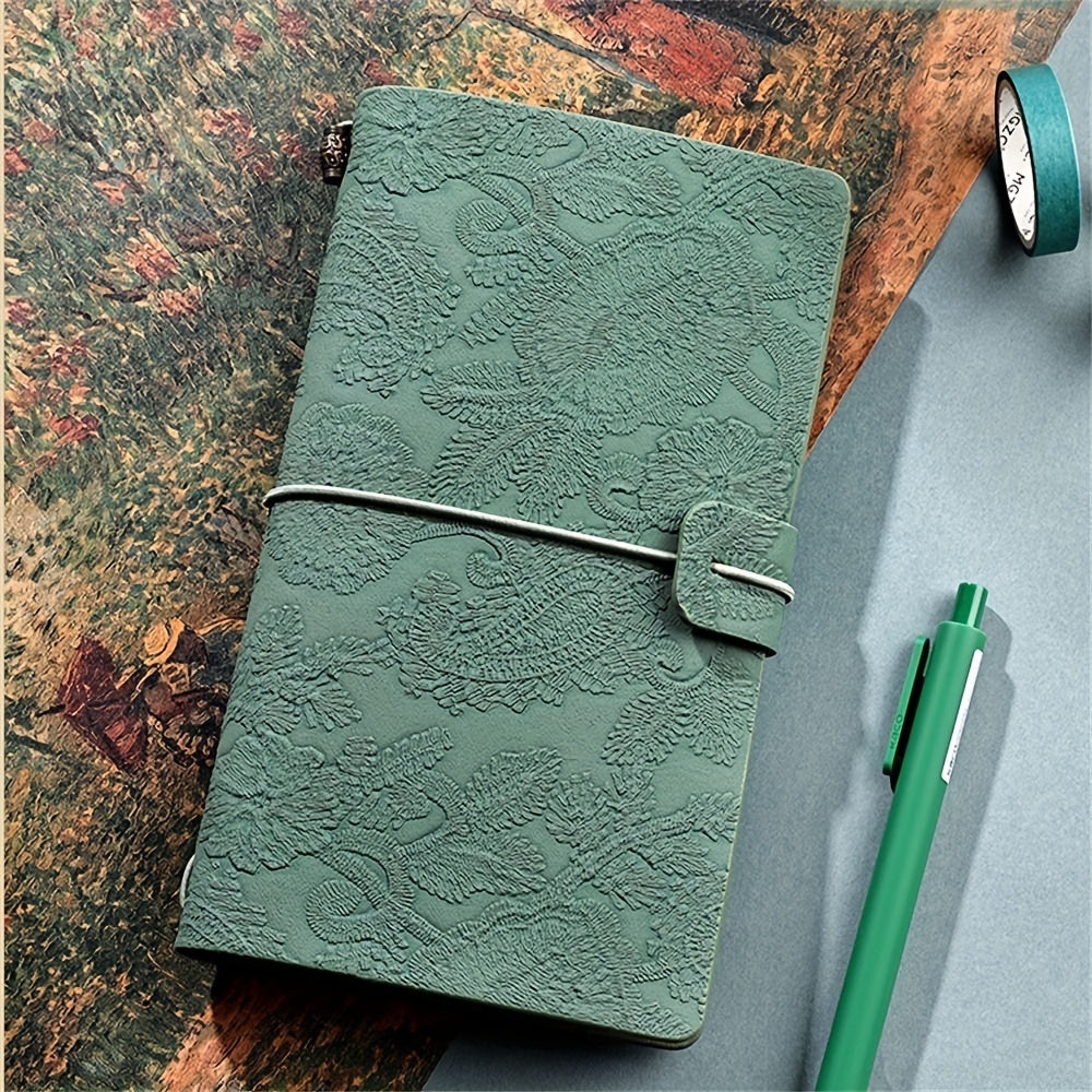 Vintage Lace Notebooks Retro Morandi Notepads for Travel Writing & Sketching