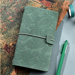 Vintage Lace Notebooks Retro Morandi Notepads for Travel Writing & Sketching