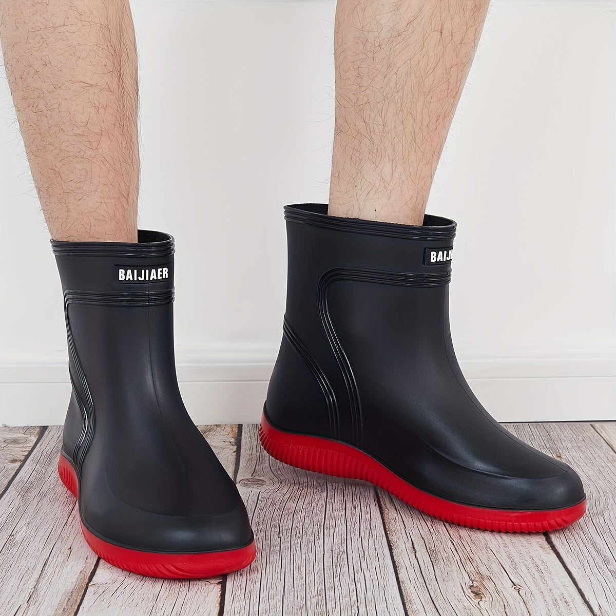 Men's Waterproof High Top Fishing Rain Boots