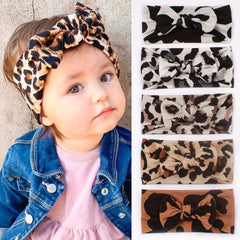 Leopard Bow Headband for Babies Girls