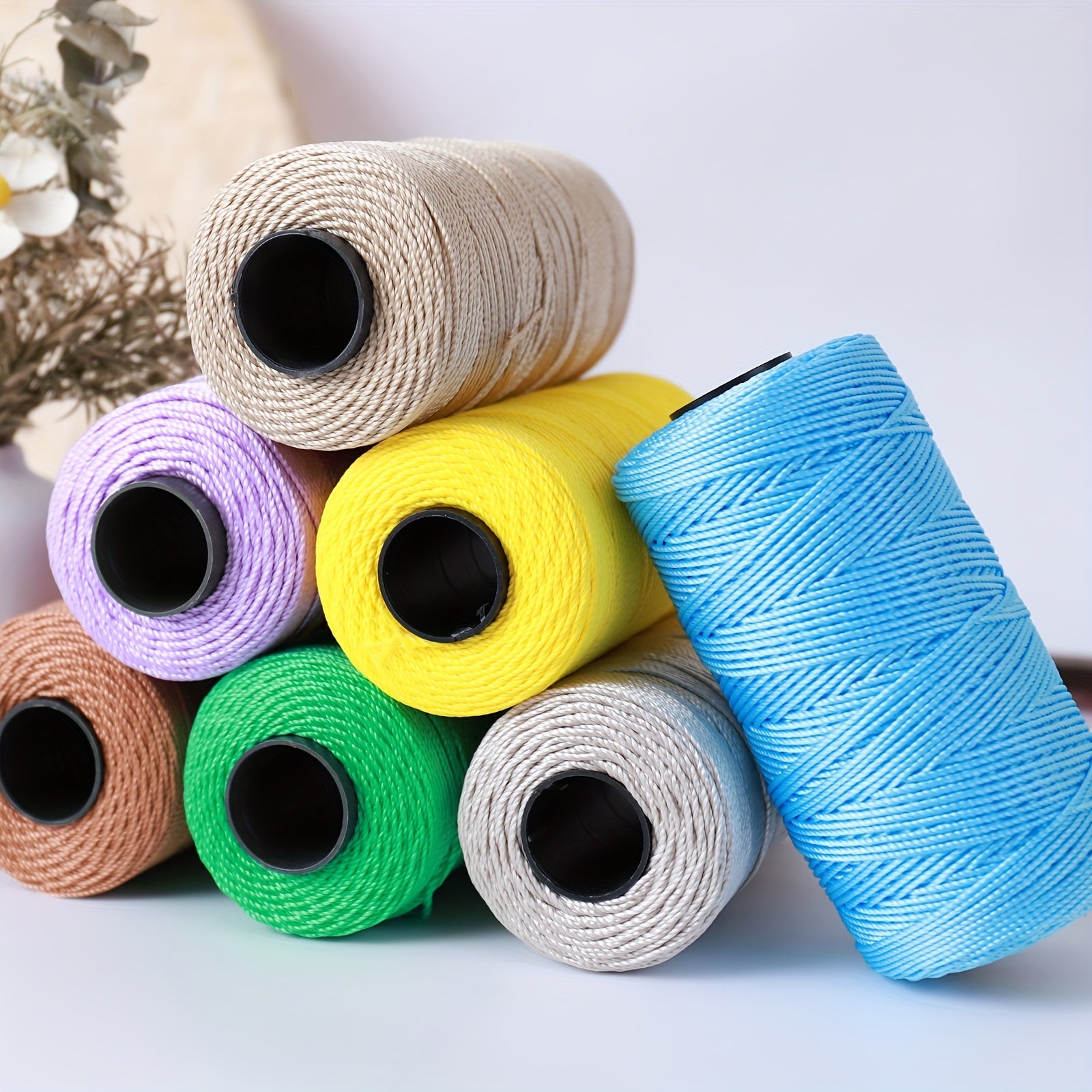 100g Crochet Yarn Braided Nylon Cord Rope DIY Jewelry Making Findings