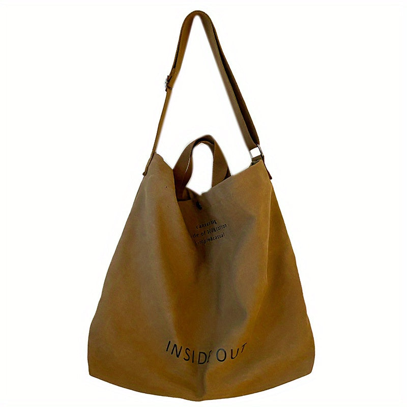 Large Capacity Canvas Tote Bag Handbag Gym Shoulder Shopping Swimming Bag