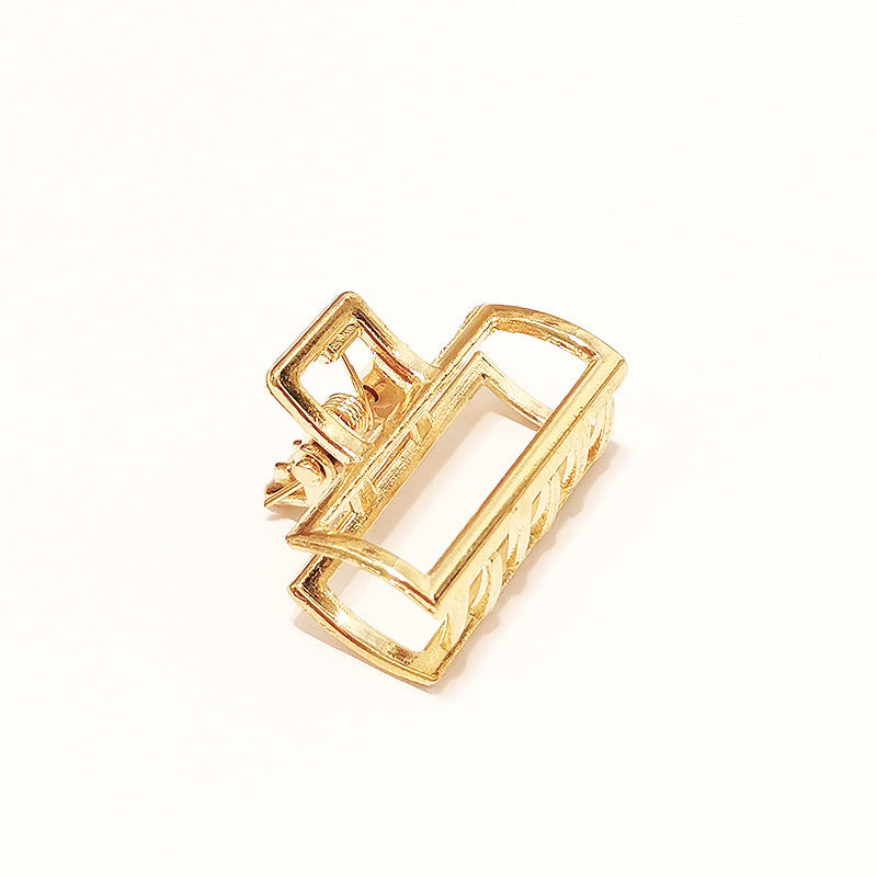 Golden Hair Claw Clip Non Slip Strong Hold Grip Hair Jaw Clip