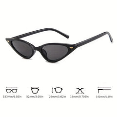 Triangle Cat Eye Sunglasses Retro Punk Vintage UV400 Sun Shades