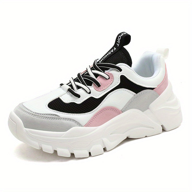 Platform Chunky Sneakers Thick Sole Breathable Running Shoes