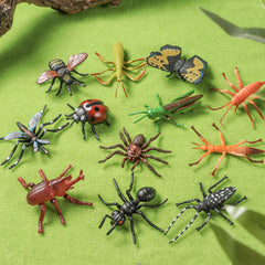 12pcs Realistic Insect Animal Model Set Educational Mini Animals