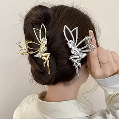 Fairy Hair Claw Rhinestone Banana Clip Hairgrip Accessory