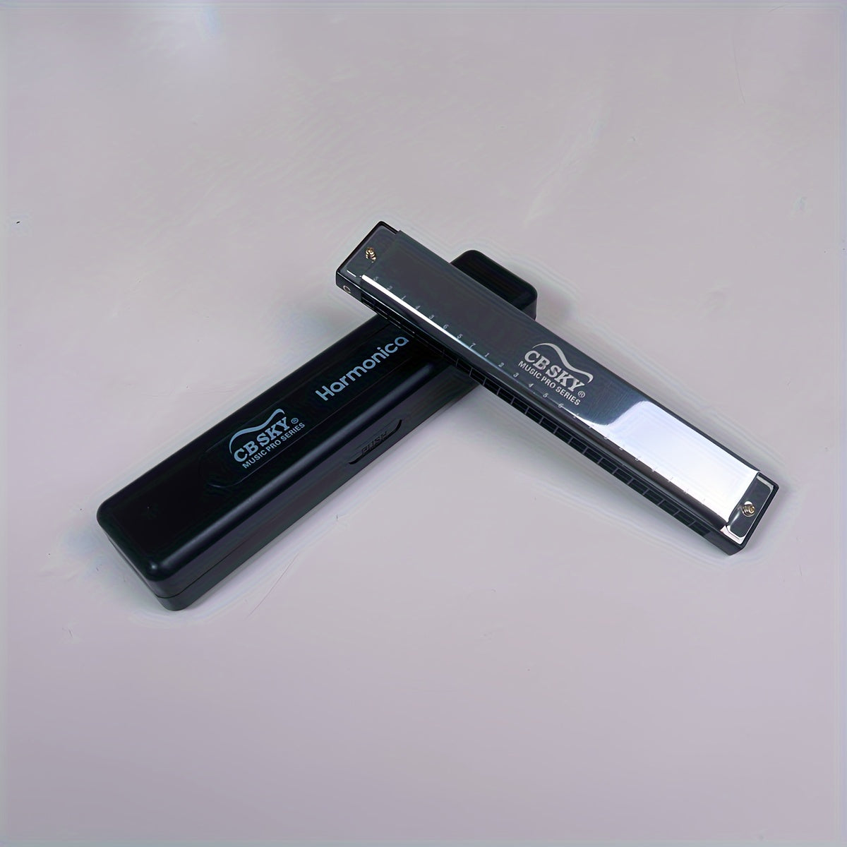 24 Hole Double tone Harmonica Mouth Organ C Key Diatonic Harmonica