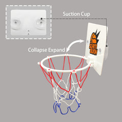 4pcs Mini Basketball Set for Kids, Portable Indoor/Outdoor Hoop Stand