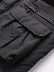 Men's Windproof Waterproof Cargo Jacket Warm Coats Fleece Lined Military Jackets