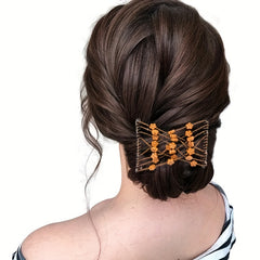 Vintage Beaded Hair Comb Clips for Women Girls