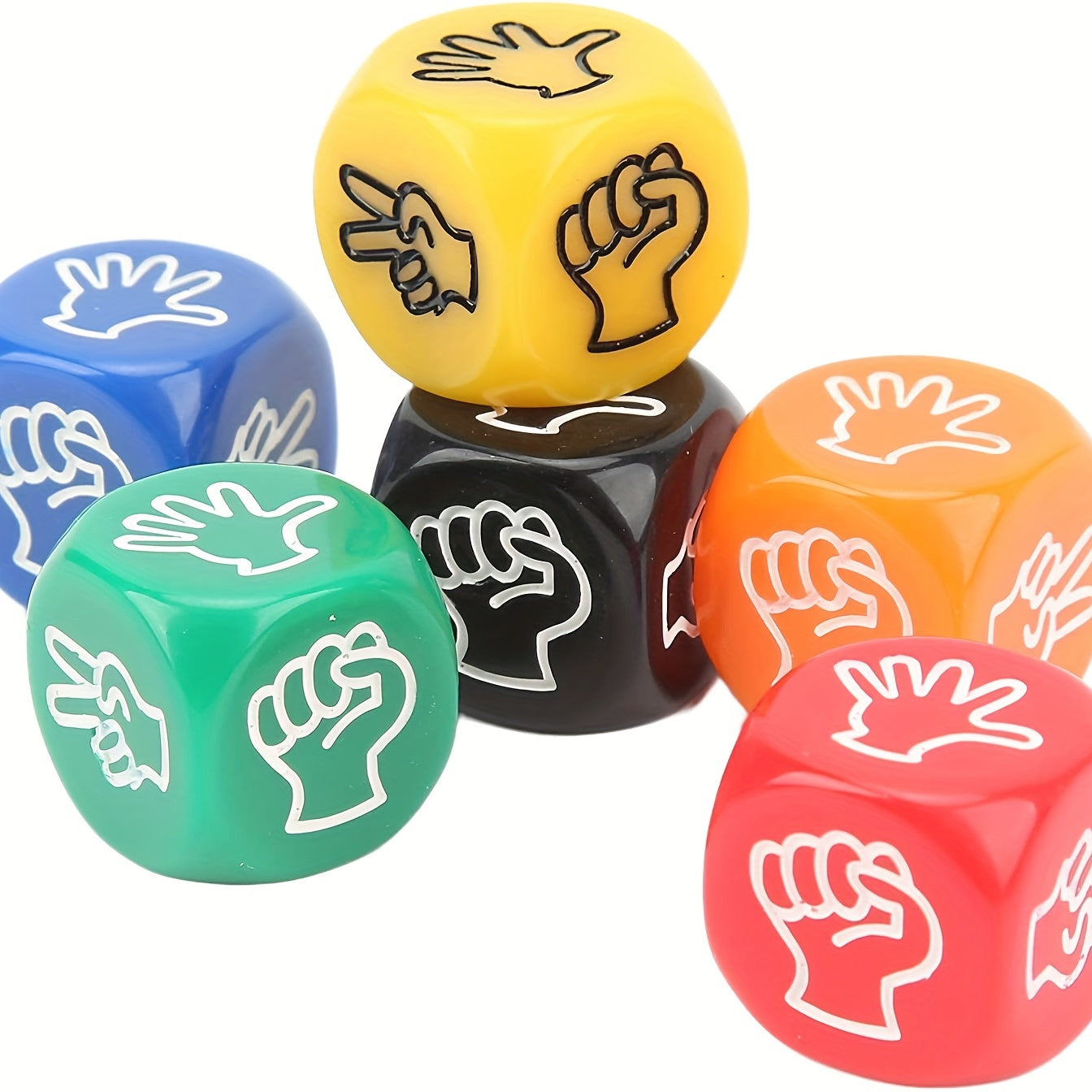 2Pcs Finger Guessing Dice Game Set for Adults & Kids