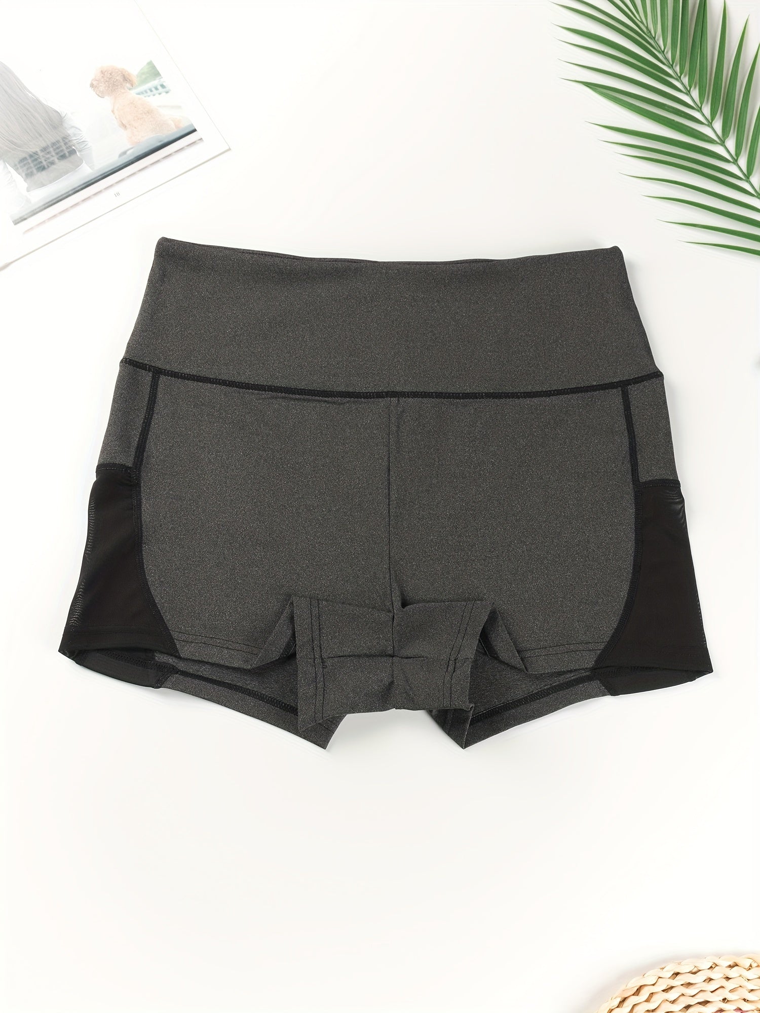  Women's High Rise Skinny Fitness Shorts