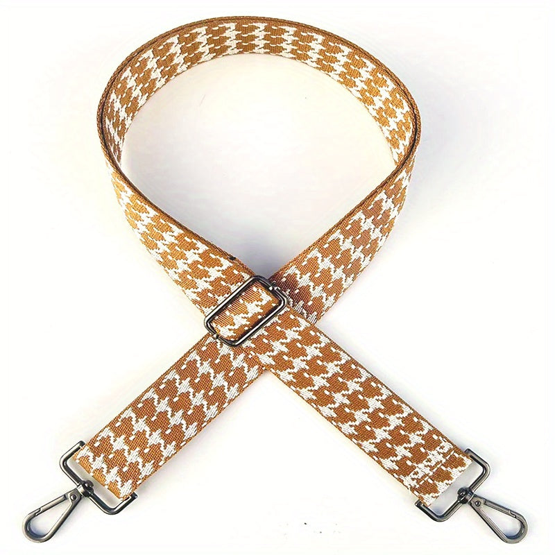 Houndstooth Pattern Bag Strap Lightweight Shoulder Strap