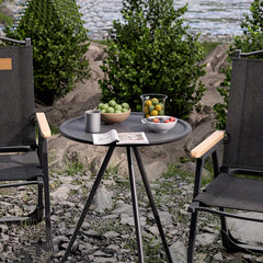 Portable Adjustable Height Round Table for Camping