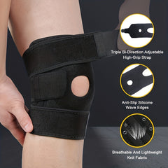 Compression Knee Pads Breathable Up To 100kg for Running & Fitness